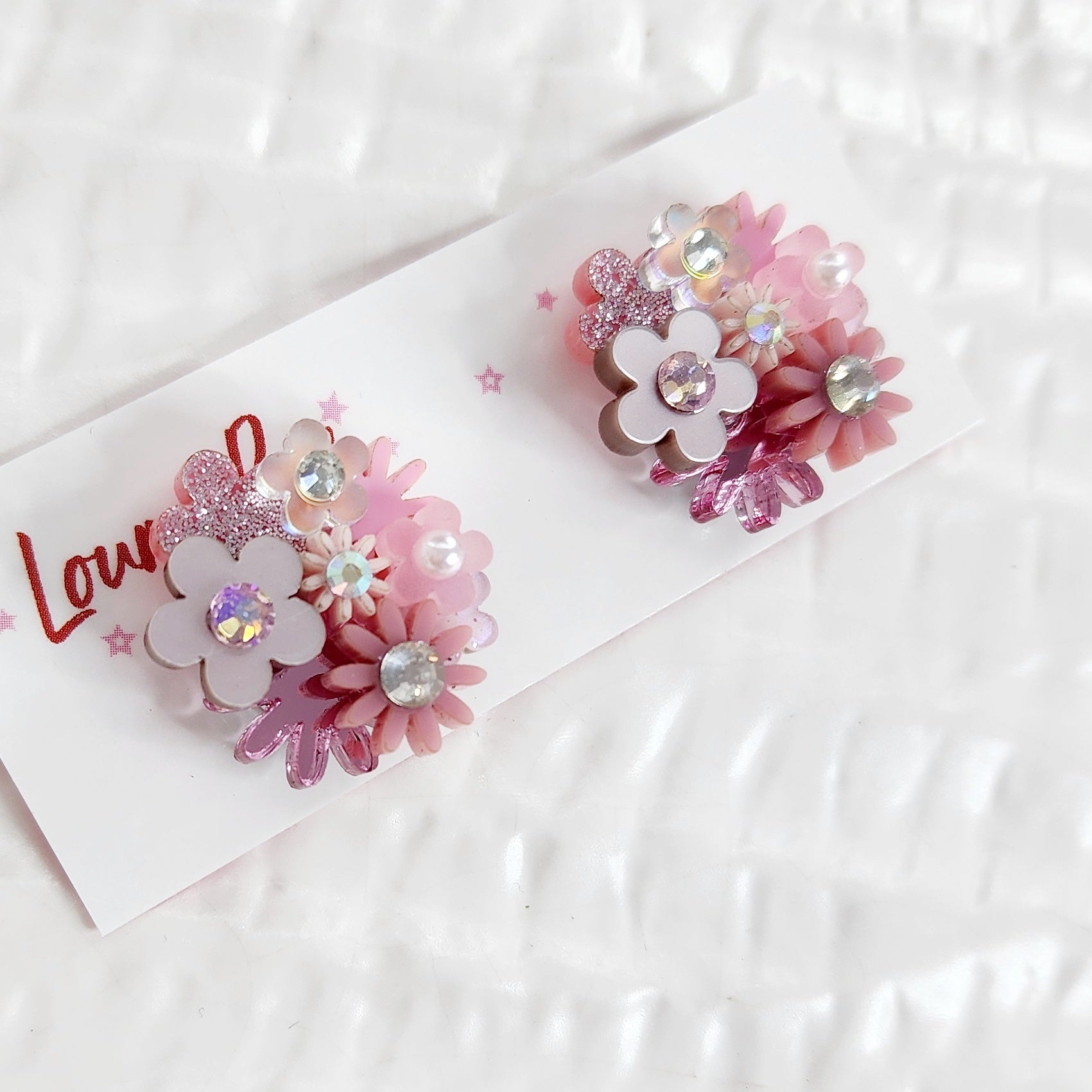 Flower Bouquet Stud Earrings - 004