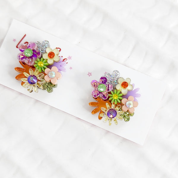 Flower Bouquet Stud Earrings - 007