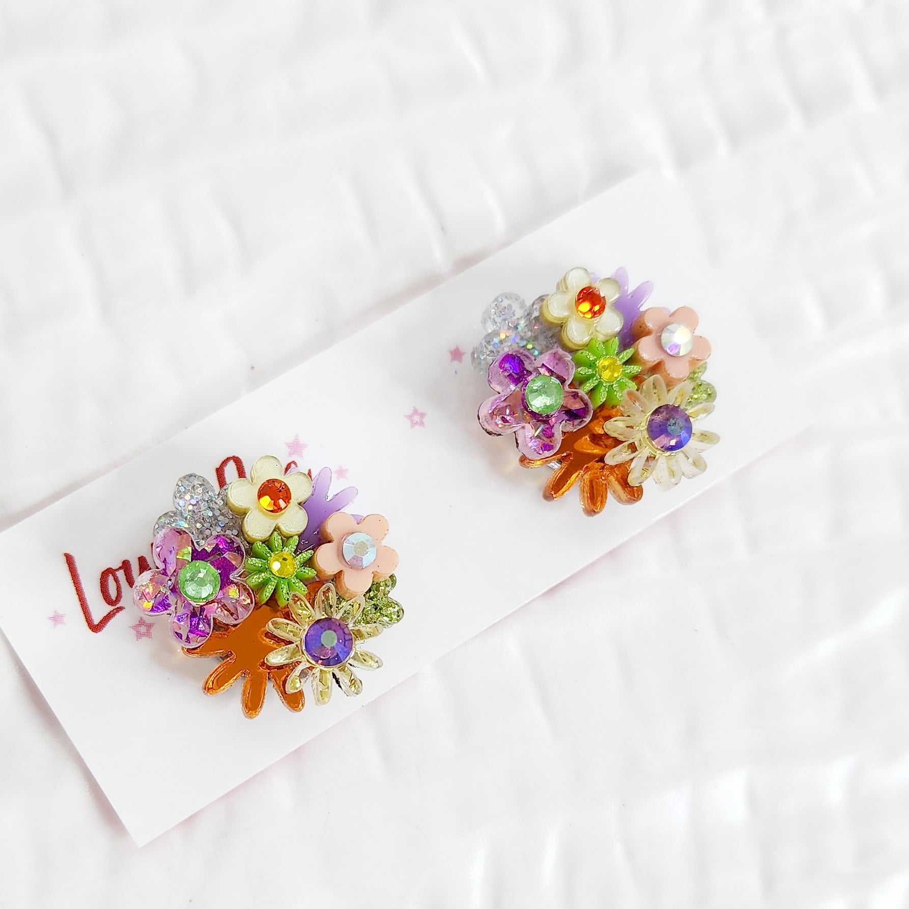 Flower Bouquet Stud Earrings - 007
