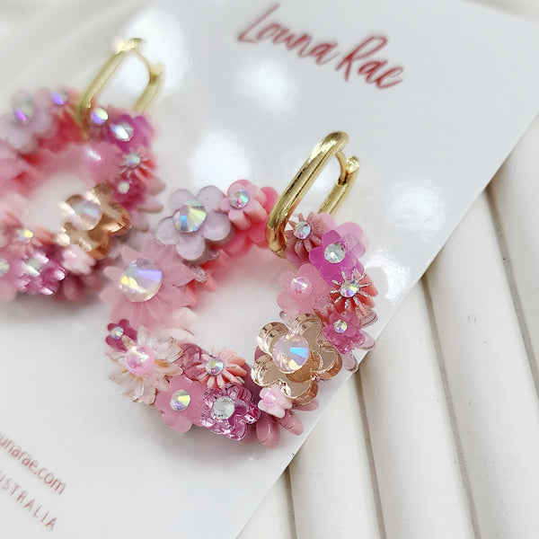 Flower Wreath Earrings