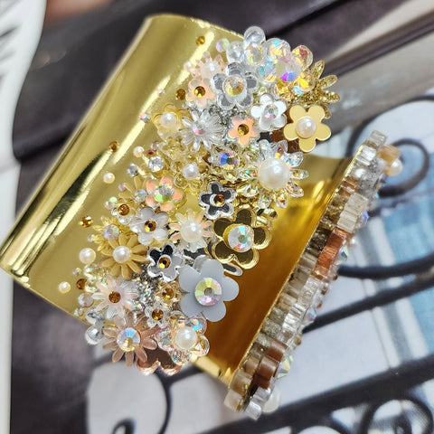 Flower Power Cuff Bracelet - 002