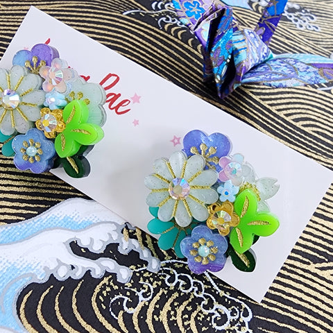 Ayaka Stud Earrings - 002