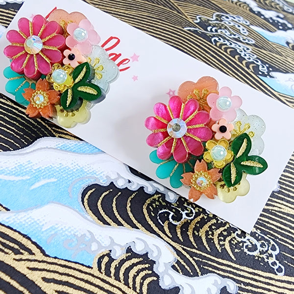 Ayaka Stud Earrings - 004