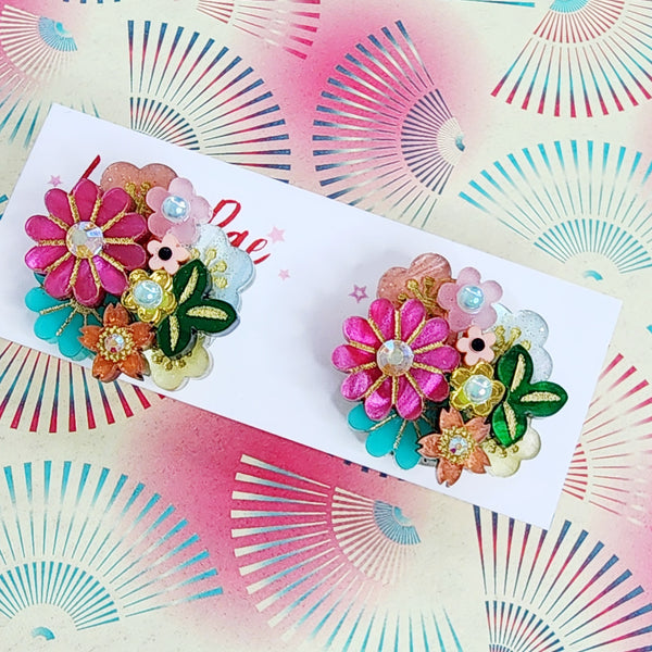 Ayaka Stud Earrings - 004