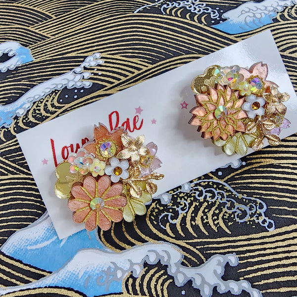 Ayaka Stud Earrings - 005