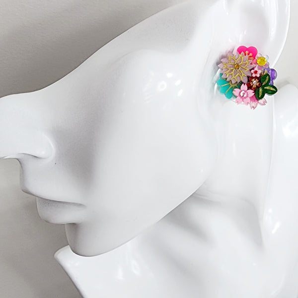 Ayaka Stud Earrings - 006