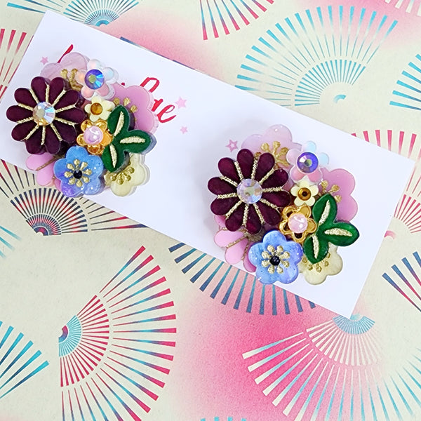 Ayaka Stud Earrings - 007