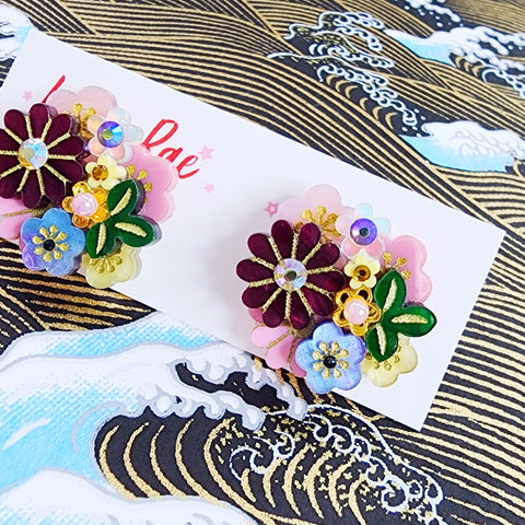 Ayaka Stud Earrings - 007
