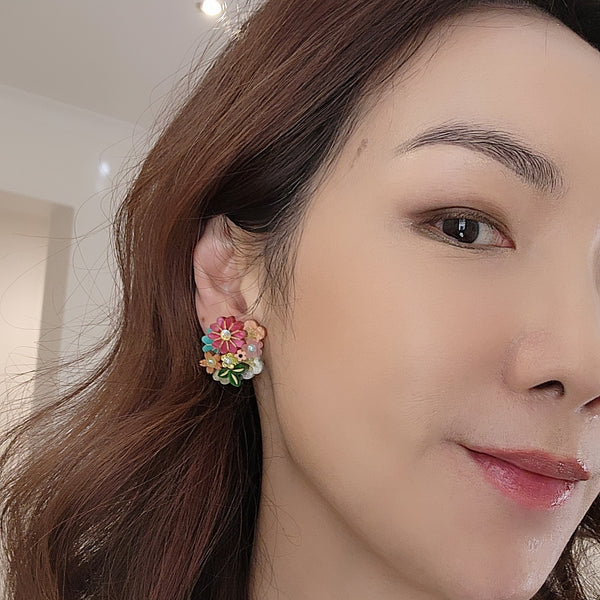 Ayaka Stud Earrings - 004