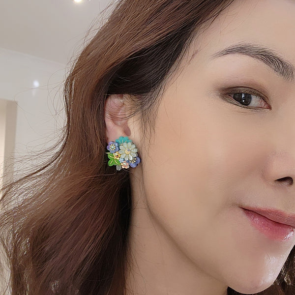 Ayaka Stud Earrings - 002