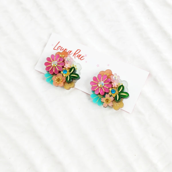 Ayaka Stud Earrings - 007