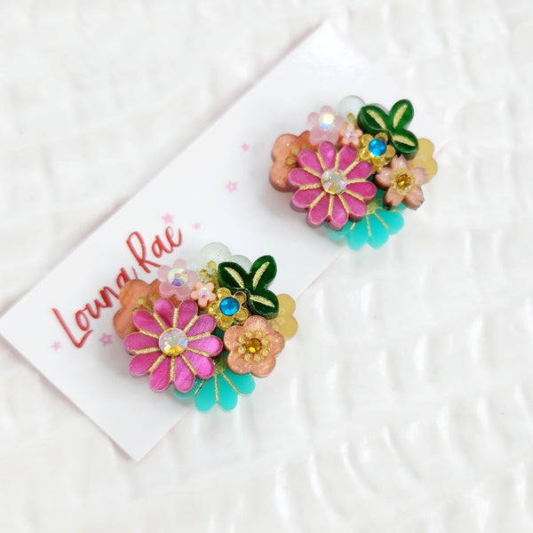 Ayaka Stud Earrings - 007