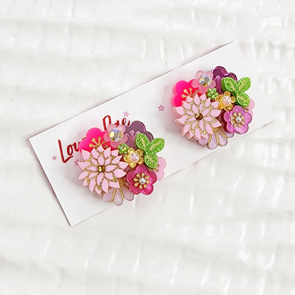 Ayaka Stud Earrings - 011