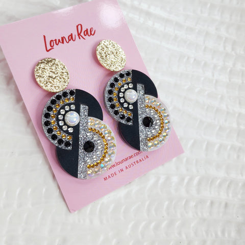 Number Eight Dangle Earrings