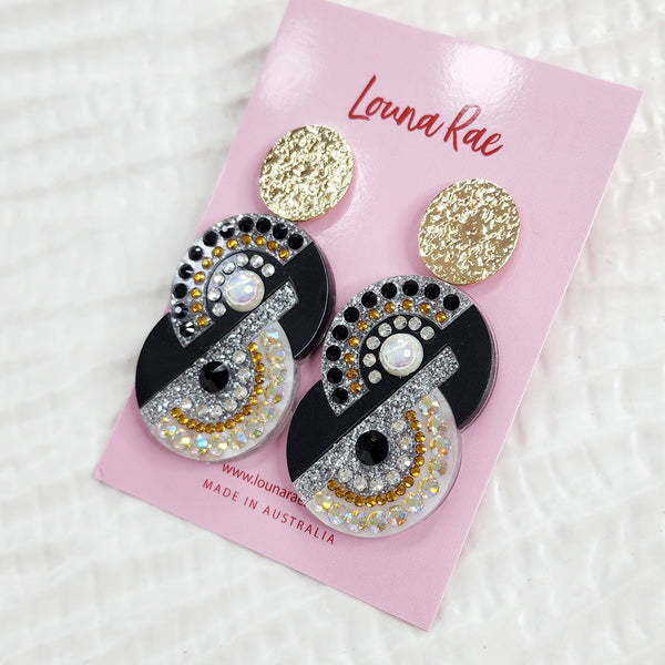 Number Eight Dangle Earrings