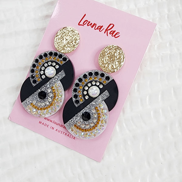 Number Eight Dangle Earrings
