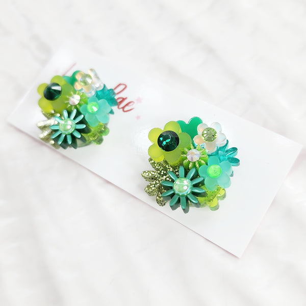 Flower Bouquet Stud Earrings - 013