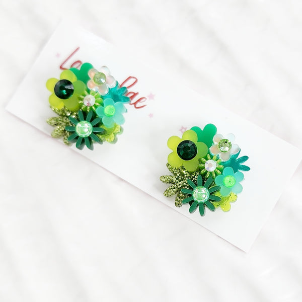 Flower Bouquet Stud Earrings - 013