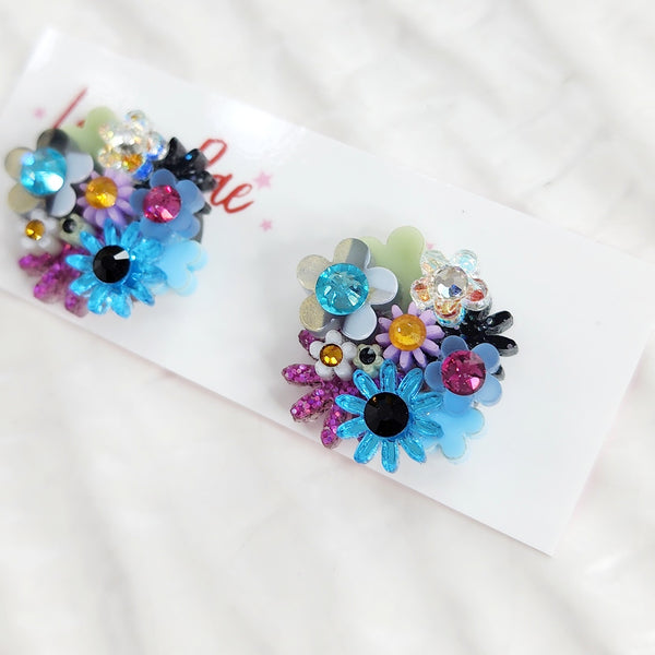 Flower Bouquet Stud Earrings - 014