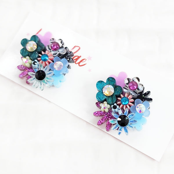 Flower Bouquet Stud Earrings - 016