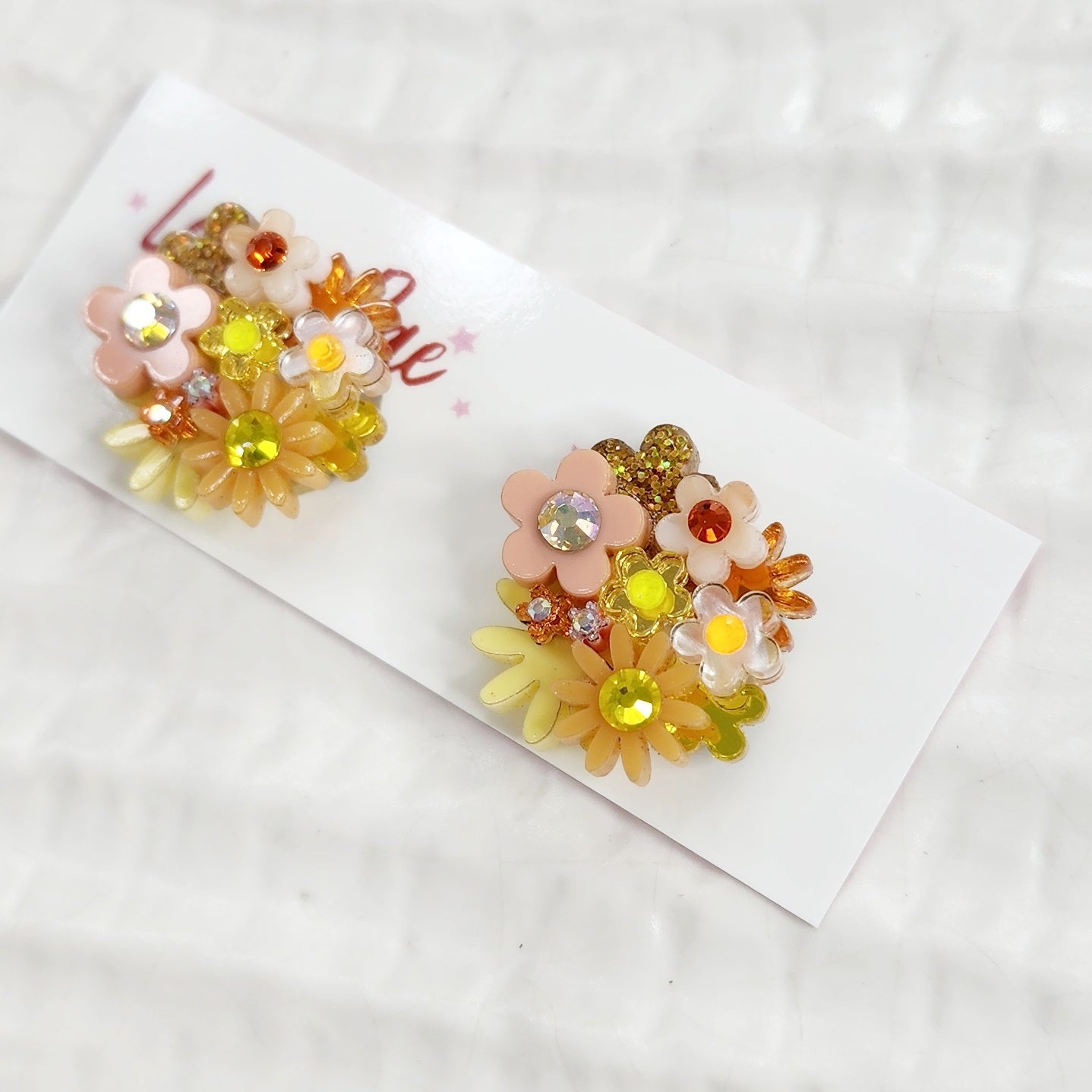 Flower Bouquet Stud Earrings - 019