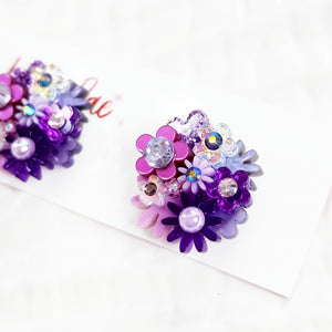 Flower Bouquet Stud Earrings - 020