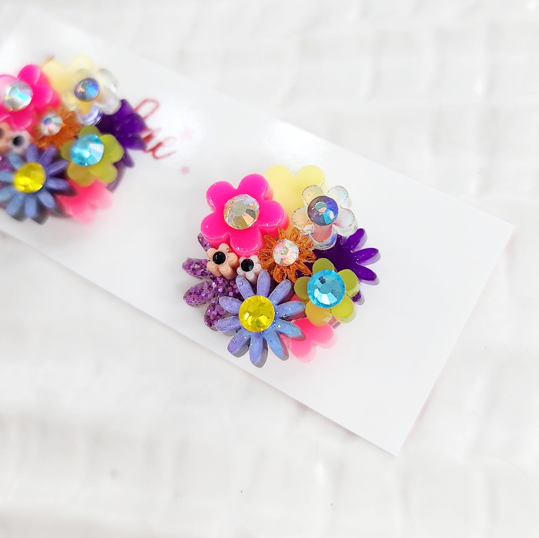 Flower Bouquet Stud Earrings - 022