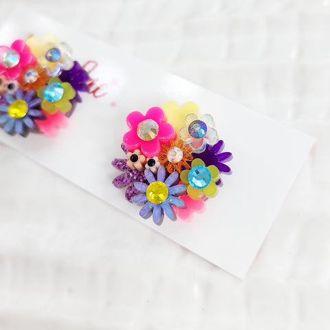 Flower Bouquet Stud Earrings - 022