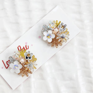Flower Bouquet Stud Earrings - 023