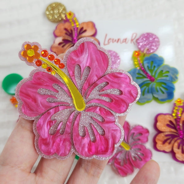 Hibiscus Brooch - 001