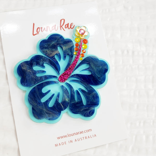 Hibiscus Brooch - 002