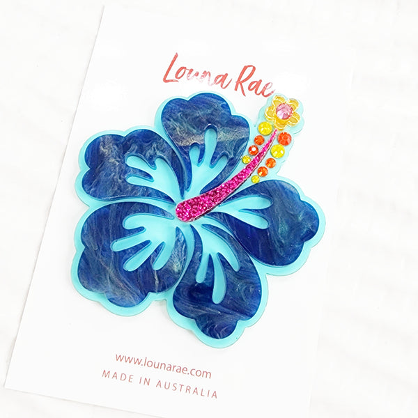 Hibiscus Brooch - 002