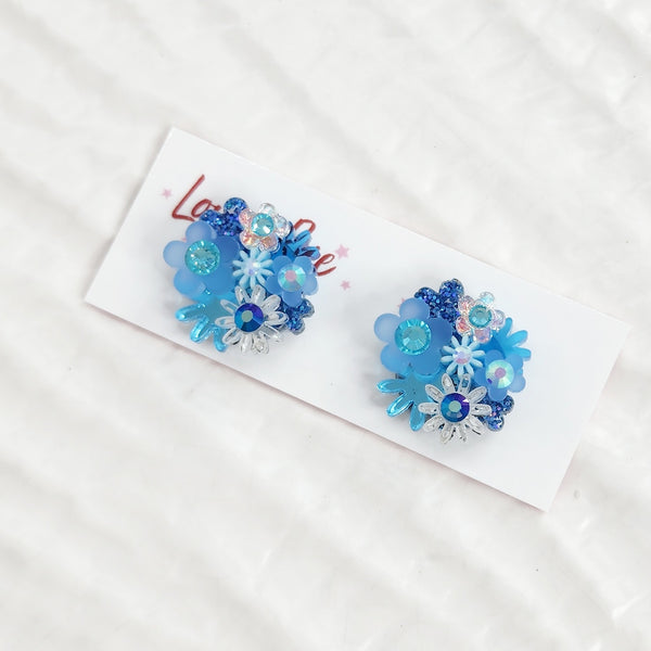 Flower Bouquet Stud Earrings - 028