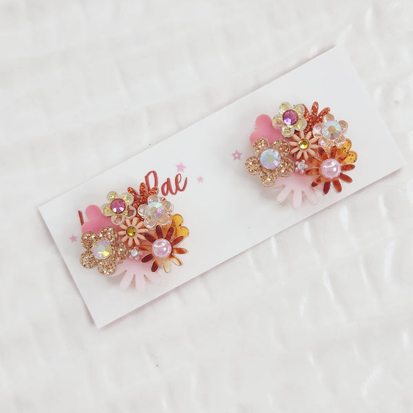 Flower Bouquet Stud Earrings - 027