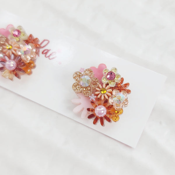 Flower Bouquet Stud Earrings - 027