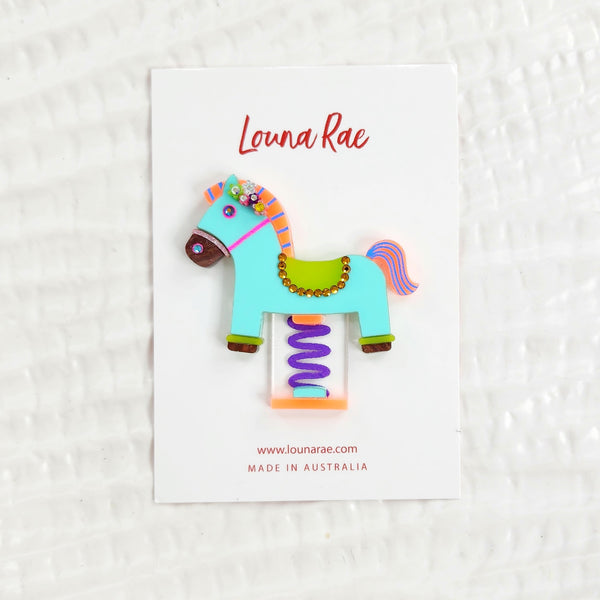 Rocking Horse Brooch - 002