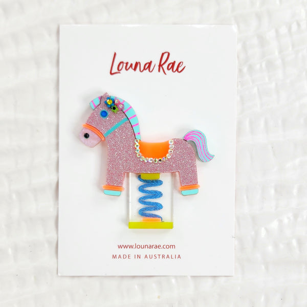 Rocking Horse Brooch - 001