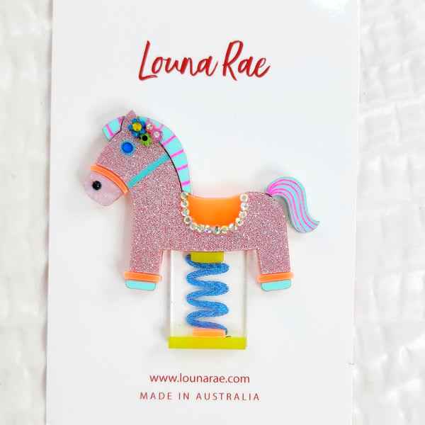 Rocking Horse Brooch - 001