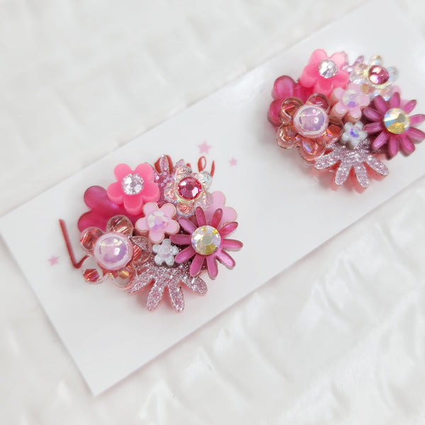 Flower Bouquet Stud Earrings - 009