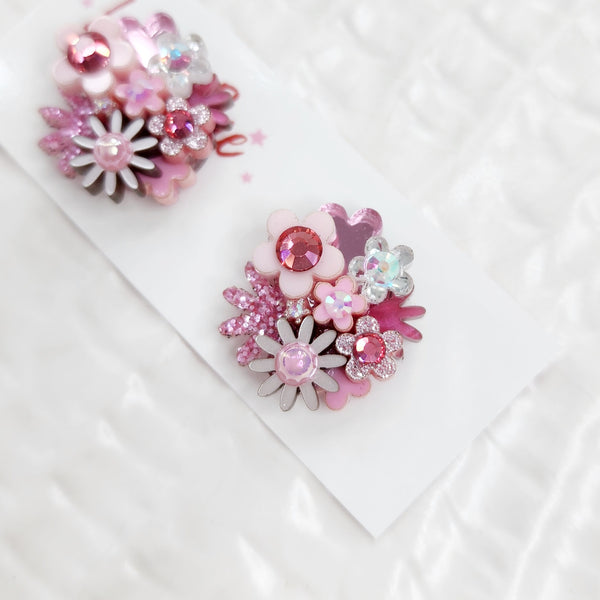 Flower Bouquet Stud Earrings - 003