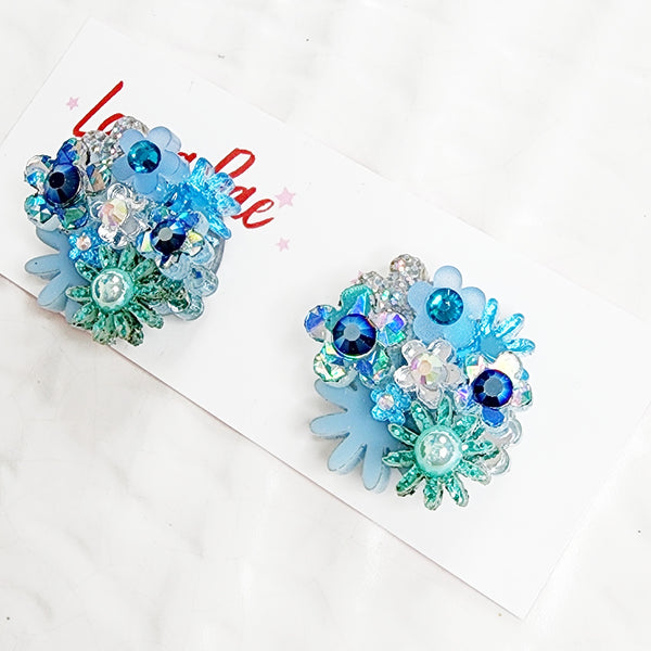 Flower Bouquet Stud Earrings - 022