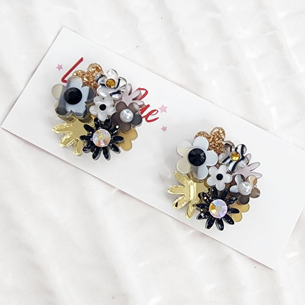 Flower Bouquet Stud Earrings - 029