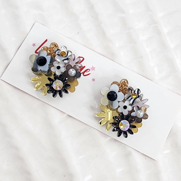 Flower Bouquet Stud Earrings - 029