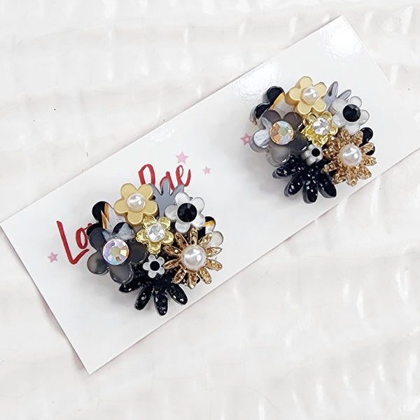 Flower Bouquet Stud Earrings - 027