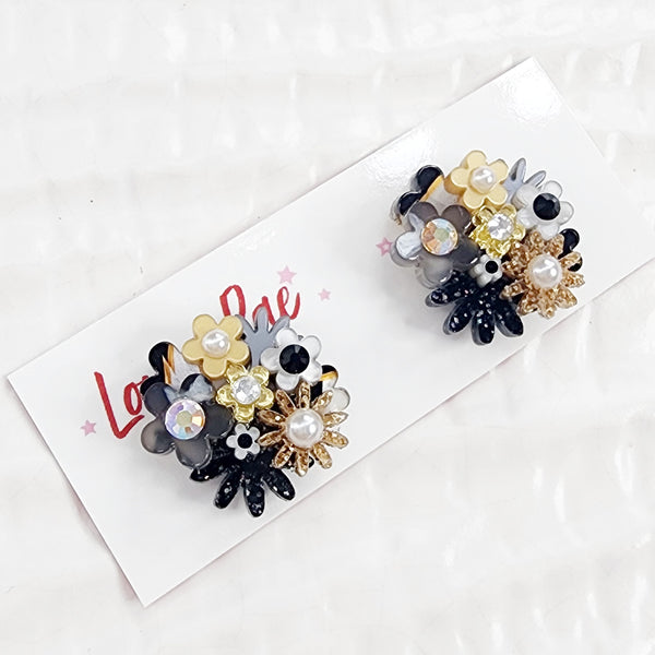 Flower Bouquet Stud Earrings - 027