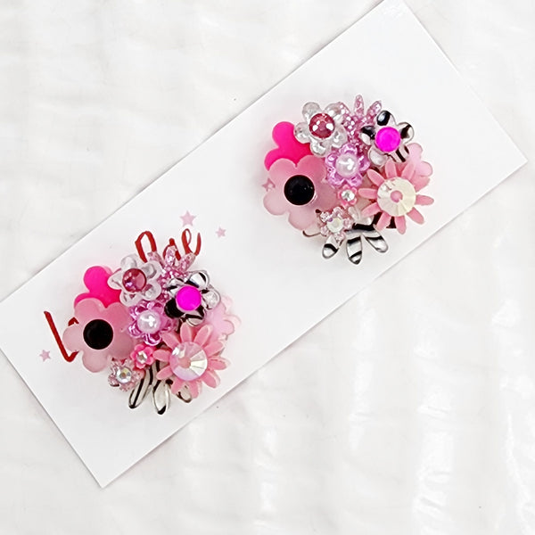 Flower Bouquet Stud Earrings - 036