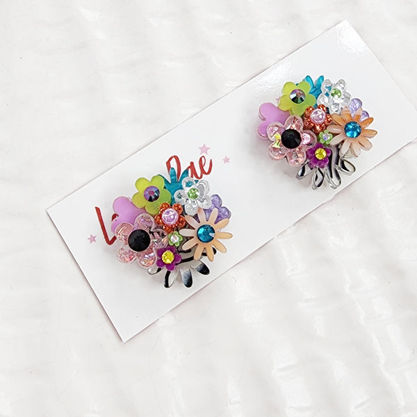 Flower Bouquet Stud Earrings - 035