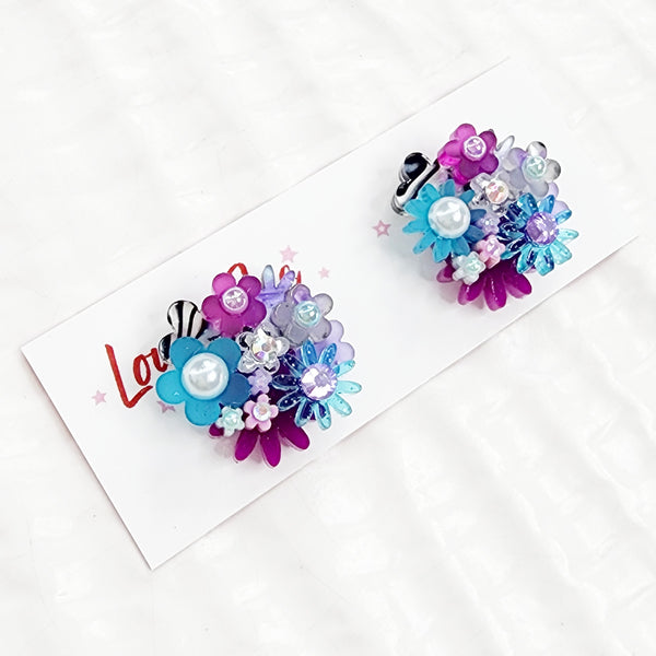Flower Bouquet Stud Earrings - 032