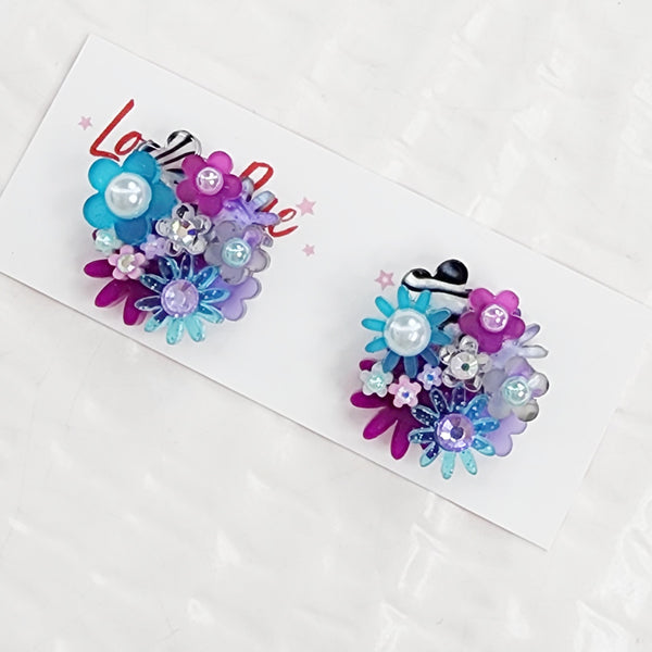 Flower Bouquet Stud Earrings - 032