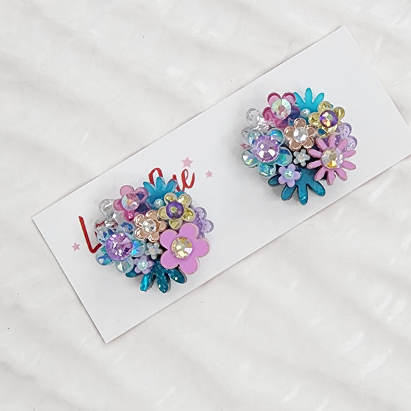 Flower Bouquet Stud Earrings - 030
